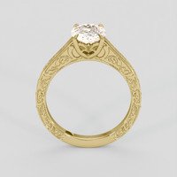 1.70 Ct. Peach Sapphire Ring, 14K Yellow Gold 3