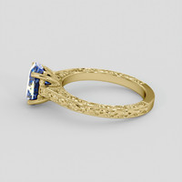 2.23 Ct. Bi Color Sapphire Ring, 14K Yellow Gold 4