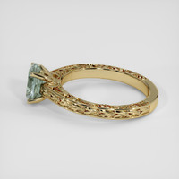 1.63 Ct. Bluish Green Sapphire Ring, 14K Yellow Gold 4