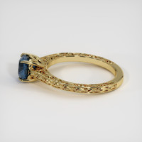 1.56 Ct. Blue Sapphire Ring, 14K Yellow Gold 4