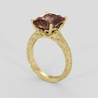 5.41 Ct. Color Change Sapphire Ring, 14K Yellow Gold 2