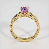 1.10 Ct. Purplish Pink Sapphire Ring, 14K Yellow Gold 3