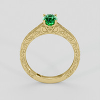 1.06 Ct. Emerald Ring, 18K Yellow Gold 3