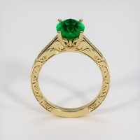 2.50 Ct. Emerald Ring, 18K Yellow Gold 3