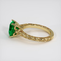 2.50 Ct. Emerald Ring, 18K Yellow Gold 4