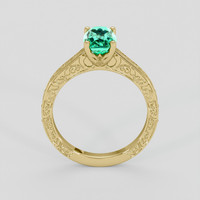 1.46 Ct. Emerald Ring, 18K Yellow Gold 3