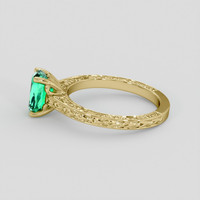 1.46 Ct. Emerald Ring, 18K Yellow Gold 4