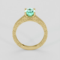 1.42 Ct. Emerald Ring, 18K Yellow Gold 3