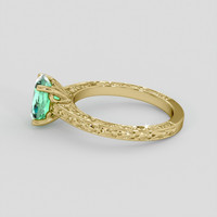 1.42 Ct. Emerald Ring, 18K Yellow Gold 4
