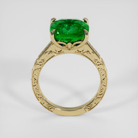 5.13 Ct. Green Tsavorite Garnet Ring, 18K Yellow Gold 3