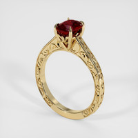 1.30 Ct. Gemstone Ring, 18K Yellow Gold 2