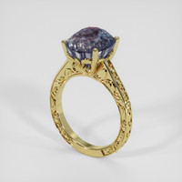 5.51 Ct. Rainbow Moonstone Ring, 18K Yellow Gold 2