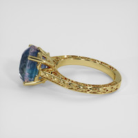 5.51 Ct. Rainbow Moonstone Ring, 18K Yellow Gold 4