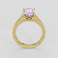 4.11 Ct. Pink Sapphire Ring, 18K Yellow Gold 3