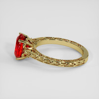 3.18 Ct. Ruby Ring, 18K Yellow Gold 4