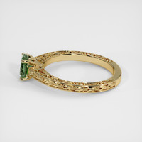 1.35 Ct. Bluish Green Sapphire Ring, 18K Yellow Gold 4