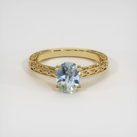 1.38 Ct. Bi Color Sapphire Ring, 18K Yellow Gold 1