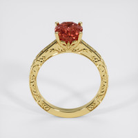 3.04 Ct. Padparadscha Sapphire Ring, 18K Yellow Gold 3