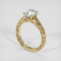 2.05 Ct. White Sapphire Ring, 18K Yellow Gold 2