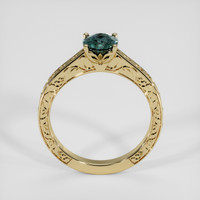 1.69 Ct. Greenish Blue Sapphire Ring, 18K Yellow Gold 3