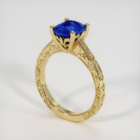 1.90 Ct. Blue Sapphire Ring, 18K Yellow Gold 2