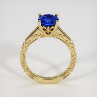 1.90 Ct. Blue Sapphire Ring, 18K Yellow Gold 3