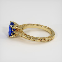 1.90 Ct. Blue Sapphire Ring, 18K Yellow Gold 4