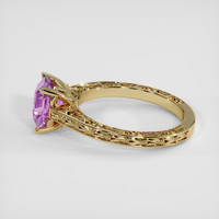 4.04 Ct. Pink Sapphire Ring, 18K Yellow Gold 4