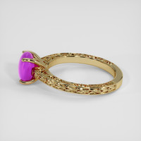 2.20 Ct. Purple Sapphire Ring, 18K Yellow Gold 4