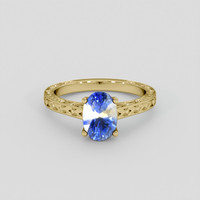 2.23 Ct. Bi Color Sapphire Ring, 18K Yellow Gold 1