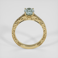 1.63 Ct. Bluish Green Sapphire Ring, 18K Yellow Gold 3