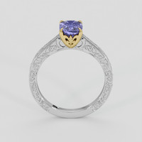 1.55 Ct. Purple Spinel Ring, 14K Yellow & White 3