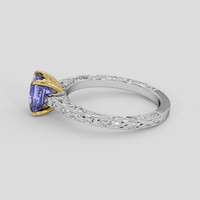 1.55 Ct. Purple Spinel Ring, 14K Yellow & White 4