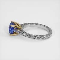 2.88 Ct. Bi Color Sapphire Ring, 14K Yellow & White 4