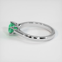 0.77 Ct. Emerald Ring, Platinum 950 4