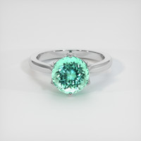 2.61 Ct. Emerald Ring, Platinum 950 1