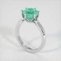 2.61 Ct. Emerald Ring, Platinum 950 2