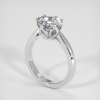 2.02 Ct. White Sapphire Ring, Platinum 950 2