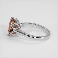 3.95 Ct. Padparadscha Sapphire Ring, Platinum 950 4