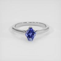 1.11 Ct. Blue Sapphire Ring, Platinum 950 1