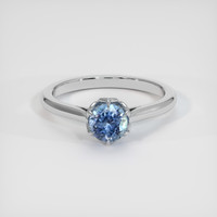 0.99 Ct. Purplish Blue Sapphire Ring, Platinum 950 1