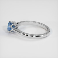 0.99 Ct. Purplish Blue Sapphire Ring, Platinum 950 4