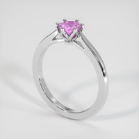 0.89 Ct. Pink Sapphire Ring, Platinum 950 2