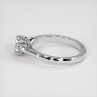 1.17 Ct. White Sapphire Ring, Platinum 950 4