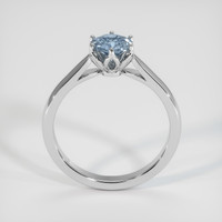 0.74 Ct. Greyish Blue Sapphire Ring, Platinum 950 3