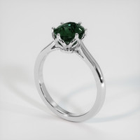 2.17 Ct. Green Sapphire Ring, Platinum 950 2