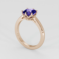 1.80 Ct. Bi Color Tanzanite Ring, 14K Rose Gold 2