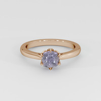1.63 Ct. Purple Sapphire Ring, 14K Rose Gold 1