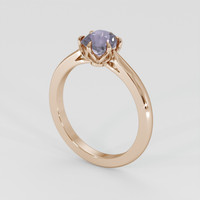 1.63 Ct. Purple Sapphire Ring, 14K Rose Gold 2