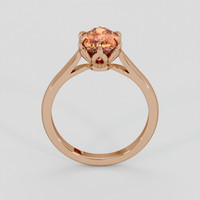 1.75 Ct. Padparadscha Sapphire Ring, 18K Rose Gold 3